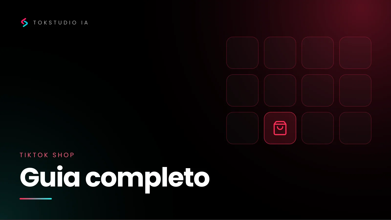 Capa escura com vitrine de quadros em rosa e o texto "Guia completo"